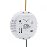 Fuente de Alimentación Regulable Triac Compatible con Lutron, 110v 220v 240v 12w 20w 30w 60w 80w, Controlador LED Regulable Triac, Redonda