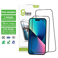 Usine 2.5D étanche à l'eau verre anti-reflet HD Film de protection d'écran à couverture complète pour Iphone 15 Pro Max 16 verre