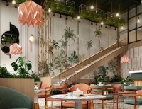 Comptoir de café-bar en bois moderne Comptoir de restaurant Caissier Comptoir de bar Conception de café