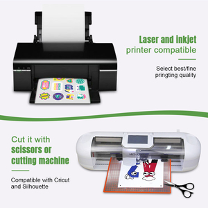 Feuille de papier autocollant brillant en vinyle PP A4, autocollant en vinyle imprimable, imperméable, auto-adhésif, pour imprimante jet d'encre et laser - Product Image 4