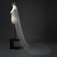 Voile de perles européen et américain avec peigne à cheveux Accessoires de fête pour célibataires de mariage Voile de mariée