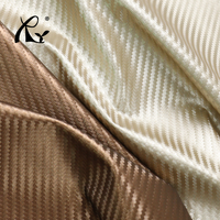 Cuir synthétique en fibre de carbone 0,5 mm avec tissage sergé, extensible et rayé, pour meubles, tissu en cuir synthétique pour volants
