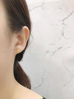 Europa Pretty Trend ing S925 Silber Einfaches Design Mode Damen schmuck CZ Sonnenblumen förmige runde Ohr stecker