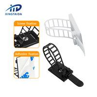ACT Clip de fil auto-adhésif en nylon pour caméra de tableau de bord automobile Support de fil GPS Organisateur de câble en plastique