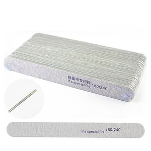 50 adet ahşap tırnak dosyaları 180/240 Grit doğal tırnak, bükme kırmadan - Product Image 1