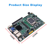 Placa Base Industrial Compacta H110 de 220*130MM, Instalación Integrada VESA, Entrada de 12V CC para Terminales Médicos 9700k