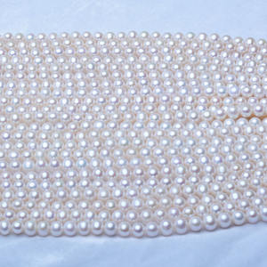 Collier de perles d'aquaculture d'eau douce faites à la main de 10-11 mm, perles Zhuji semi-finies pour la fabrication de bijoux en gros, perles en vrac pour le bricolage - Product Image 3