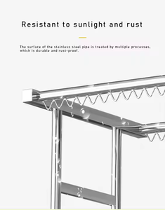 Perchero de <span class=keywords><strong>ropa</strong></span> de alta resistencia, estante de <span class=keywords><strong>ropa</strong></span> plegable con ruedas, estante de <span class=keywords><strong>ropa</strong></span> de doble barra para colgar <span class=keywords><strong>ropa</strong></span>, portátil comercial - Product Image 5