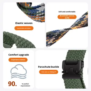 Correa Deportiva Elástica de Nailon de 18, 20 y 22 mm para Reloj 7/6/Classic/5 <span class=keywords><strong>Pro</strong></span>/4 de 44 mm y 40 mm y para Reloj GT6/5 <span class=keywords><strong>Pro</strong></span>/46 mm - Product Image 4