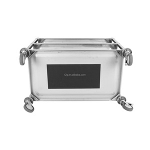 Stainless Steel 3 Tier Commercial Catering <b>Trolley</b> <b>with</b> <b>Wheels</b> for Hotel <b>Kitchen</b> Use - Product Image 5