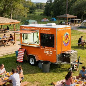 New Style Custom <b>BBQ</b> Concession Trailer Coffee Cart Hot Dog Ice Cream Mobile Food Truck Food Trailer - Product Image 1
