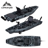 Nouveau Kayak Modulaire 2025 de 2,8 à 2,75 Mètres avec Hélice Détachable et Pédales, Bateau de Pêche pour Une Personne en HDPE