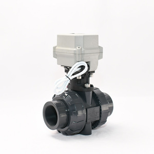 Vanne à boisseau sphérique électrique 2 pouces en UPVC, type marche/arrêt, pour conduites d'eau et d'air - Product Image 1