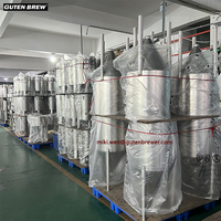 Fermenteur sous pression GUTEN 30L 55L 75L 105L Fermenteur conique Utilisation domestique Réservoir de fermentation Équipements de brassage à domicile Brasserie de bière