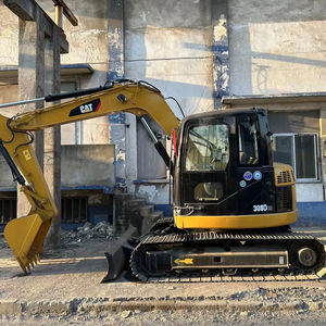 Excavatrice sur chenilles Cat 308D d'occasion en bon état, mini-pelleuse de 8 tonnes, 306 307 310, faible nombre d'heures, certifiée CE, prix usine, en stock - Product Image 1