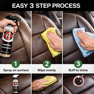 Acondicionador de Cuero en Aerosol para Interiores de Auto (473ml), Restaura, Protege y Mejora el Acabado del Cuero - Product Image 2