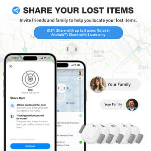 Localizador Inteligente Mini Air Tag Certificado por MFI, Alarma Antipérdida para Mascotas, Buscador de Llaves, Localizador de Objetos para IOS, Android y <span class=keywords><strong>Google</strong></span> - Product Image 5