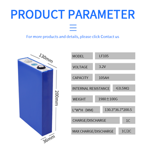 Gotion CALB EV-E 3.2V 90Ah 105Ah 110Ah LF105角柱型LiFePO4 LFPリン酸鉄リチウムイオン電池 ソーラーホームエネルギー貯蔵RV用 - Product Image 5