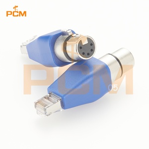 Adaptateur audio XLR 5 broches femelle <span class=keywords><strong>DMX</strong></span> vers RJ45 mâle CAT5e blindé, connecteur RJ45 Ethernet vers XLR 5 broches pour scène, studio d'enregistrement - Product Image 5