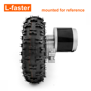 L-faster 2WD 10 pouces <span class=keywords><strong>roue</strong></span> 24V 500W 700W tout-terrain pneu brosse <span class=keywords><strong>moteur</strong></span> télécommande Kit pour chariots électriques à plat vélo - Product Image 6