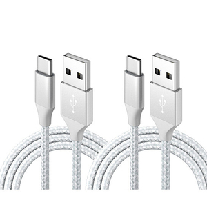 Câble de données USB-C en nylon tressé avec conducteur en cuivre étamé pour ordinateur, charge rapide, 0,9 m, 1,8 m, 3 m, vente en gros d'accessoires mobiles - Product Image 5