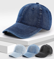 Gorra de Béisbol de Mezclilla Vintage de Alta Calidad, Sin Estructura, con Logotipo Personalizado Bordado e Impreso, Hebilla Metálica, Unisex, Venta al Por Mayor