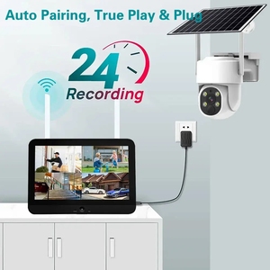 Produk sistem surya Nvr bertenaga Ptz <span class=keywords><strong>Ip</strong></span> Kit keamanan luar ruangan lampu Audio dua arah dan <span class=keywords><strong>2025</strong></span> rumah Kamera Cctv Wifi nirkabel