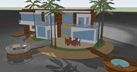 Planos y arquitectura de casas en 3D para villas