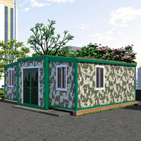 Maison conteneur préfabriquée moderne en panneaux sandwich respirants, maisonnette extensible, portable et pliable, 20ft 40ft, Villa Entry