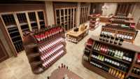 Magasin d'alcool Design d'intérieur Magasin d'alcool au détail Casier à vin Présentoir à boissons alcoolisées