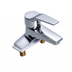<b>Copper</b> Basin Faucet Single <b>Handle</b> 2 Hole Deck Mounted Modern Style YLT2013 - Product Image 2
