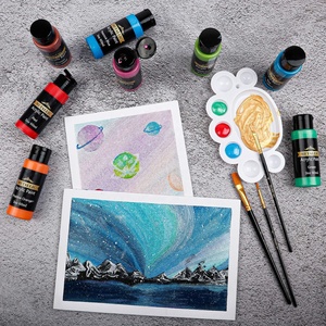 Lot de 20 bouteilles de <span class=keywords><strong>peinture</strong></span> <span class=keywords><strong>acrylique</strong></span> métallisée classique <span class=keywords><strong>dorée</strong></span> pour étudiants en art <span class=keywords><strong>Peinture</strong></span> <span class=keywords><strong>acrylique</strong></span> de haute qualité - Product Image 5