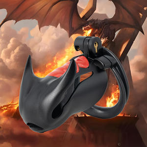 Nuevo Candado <span class=keywords><strong>de</strong></span> Castidad Dragón Malvado, Dispositivo <span class=keywords><strong>de</strong></span> Restricción <span class=keywords><strong>para</strong></span> Esclavos, Jaula <span class=keywords><strong>para</strong></span> Pene, Juguete Erótico <span class=keywords><strong>para</strong></span> Hombres - Product Image 1