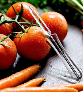 ชุดเครื่องปอกมันฝรั่งสแตนเลสทนทาน - ชุดเครื่องปอกแบบใช้มือ 2 ชิ้นเพื่อการเตรียมอาหารที่ง่ายดาย - Product Image 6