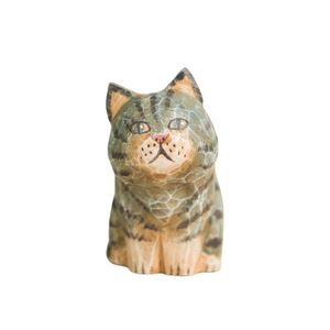 Creativo Gatto in <span class=keywords><strong>legno</strong></span> retrò Craft eco-friendly incisione intaglio per natale ornamenti Desktop - Product Image 6