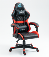 Chaise de course de jeu pivotante en cuir synthétique de haute qualité avec hauteur réglable et rotation à 360 degrés-Bas prix
