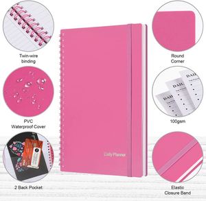 New Arrivals Agenda Daily A5 Diary Custom Printing Organizer Binder Paper Hardcover Leather <b>Journal</b> Planner Gift - Product Image 3