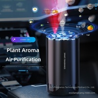 Diffuseur de parfum automobile haut de gamme en métal, design ciel étoilé, à pulvérisation automatique sensible au toucher, éliminateur d'odeurs, type brume
