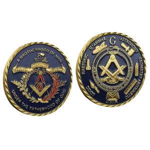 15 anni di fabbrica Custom sfida monete massoniche Freemason collezione di fratellanza da collezione - Product Image 1