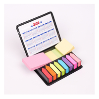 Boîte à mémos en cuir PU avec bloc-notes adhésifs, article promotionnel créatif pour le marketing