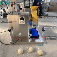 Rouleuse à pâte électrique automatique de table compacte en acier inoxydable pour la fabrication de boules de pâte à pain et à brioches pour boulangerie