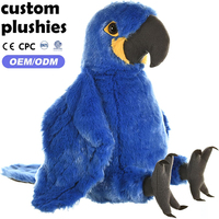 Fabricant CE CPC – Nouveaux jouets en peluche doux et câlins en forme d'oiseau perroquet, personnalisables, créatifs, animaux en peluche OEM ODM sur mesure