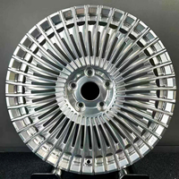 Jantes de voiture forgées multi-rayons chromées, monobloc, jantes en alliage personnalisées, 18-26 pouces, 5x112 5x120, compatibles avec Mercedes G63, BMW, Audi Q8, Lexus LS