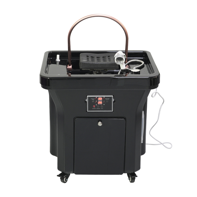 Integrated Type Portable Salon Shampoo Sink Basin Multifunction ABS Material Living Room Use Mobile Hair Wash
