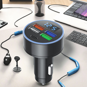 PD ile 66W 4-Port <span class=keywords><strong>USB</strong></span> araba şarjı hızlı şarj 3.1A hızlı şarj adaptörü iPhone 17 16 15 için Xiaomi Samsung için uyumlu - Product Image 3