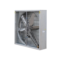 Ventilateur extracteur d'air axial industriel à pression négative, mural, type poussée-tirage, pour usage agricole