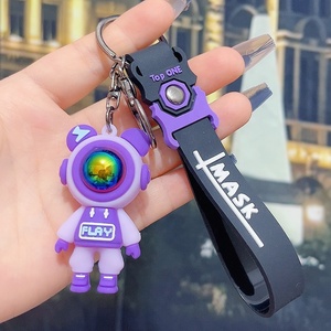 Bán Buôn Dễ Thương 3D Sét Gấu Mềm Silicone Không Độc Hại Thân Thiện Với Môi Phim Hoạt Hình Keyring Xe Mặt Dây Chuyền Keychain Với Giá Cả Cạnh Tranh - Product Image 5