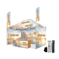 Auvent de toit élastique personnalisé avec logo, 3x4,5m (10x15ft), polyvalent, en tissu 600D, facile à transporter, robuste, pour événements extérieurs