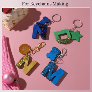 DIY Metal Keychain Kit 968 Pcs Silver Gold Lobster Clasps Rings <b>Bag</b> <b>Accessories</b> Jewelry Making Supplies - Product Image 3