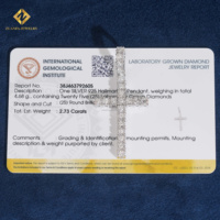 Joyería IGI de lujo, hecha a medida, brillante y a la moda, colgante de cruz de plata de ley 925 con diamante cultivado en laboratorio y certificado.